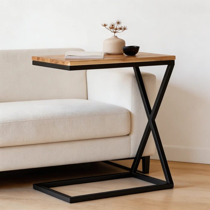 SIM X- Egetræ sidebord 60x50x30
